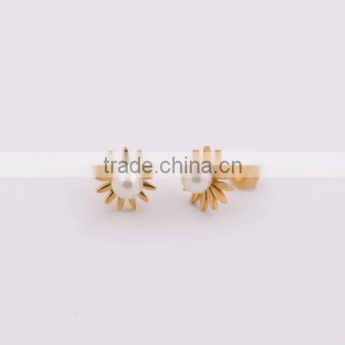 Fashion earring made in Stainless Steel , Water Droplet Pearl Earring,pearl jewelry