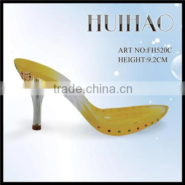 FH116(B) ABS shoe high heel sole with rhinestones