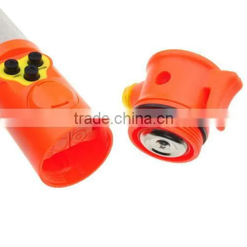 4 in 1 Car Security Tool Life Saving Hammer Alarm Emergency Light Flashlight