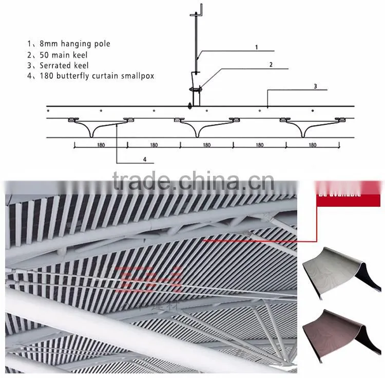High quality aluminum screen ceiling metal ceiling tiles