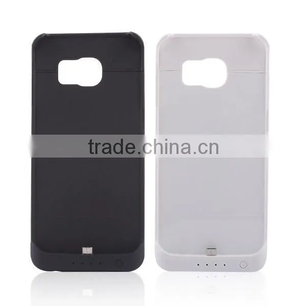 4200mAh External Backup Battery Power Back Case For Samsung Galaxy S6 Edge