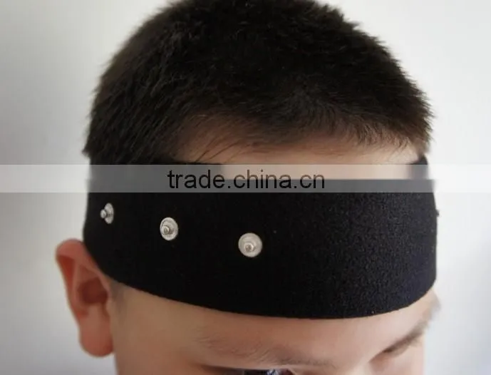 Conductive Silver Fiber Electrode Handband for EEG