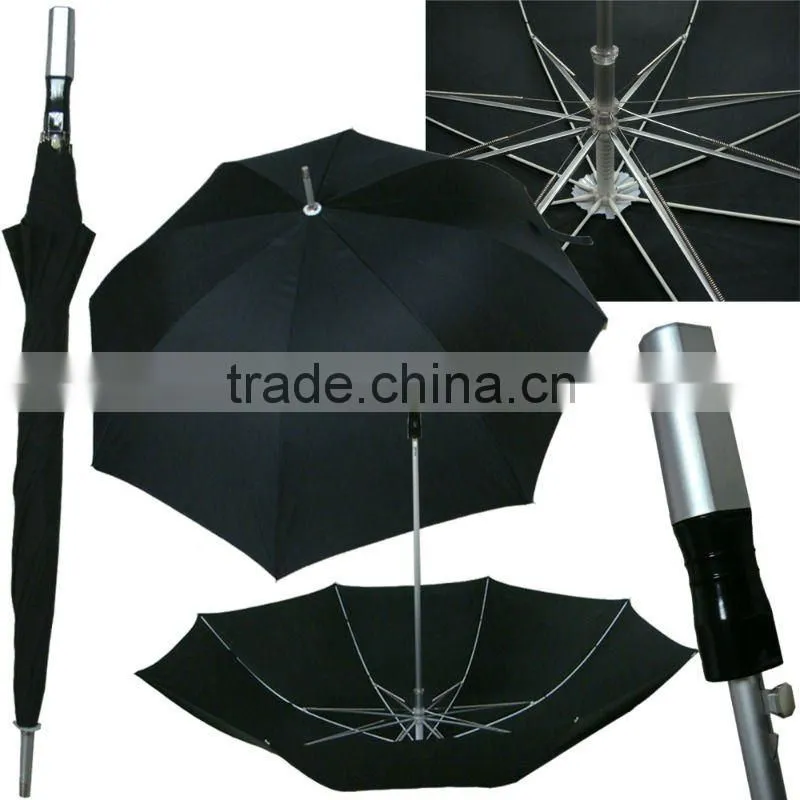 big double canopy green golf umbrella