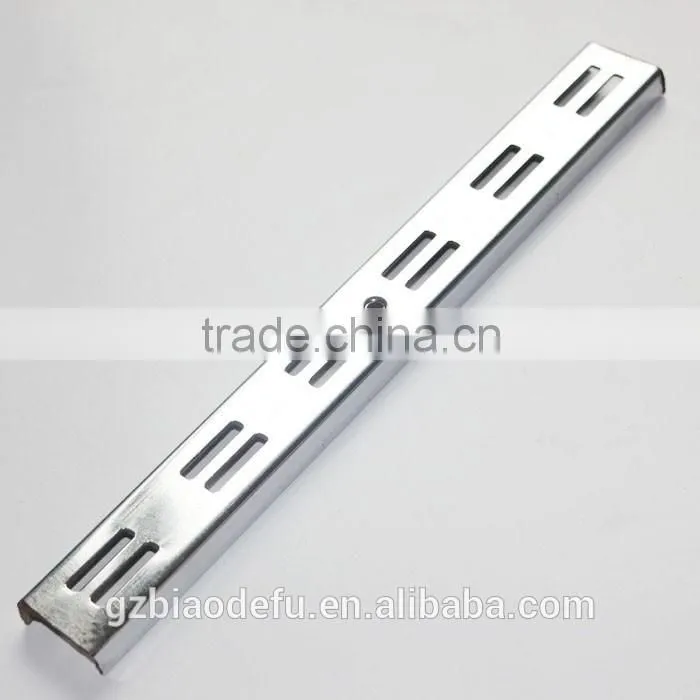 High quality chrome finish strut channel , slotted channel with double hole