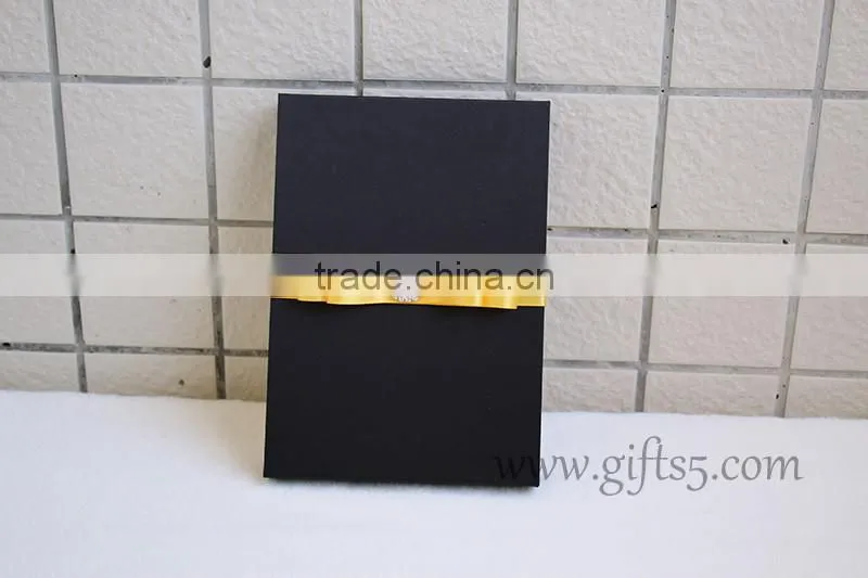Handmade Black wedding invitation packaging boxes