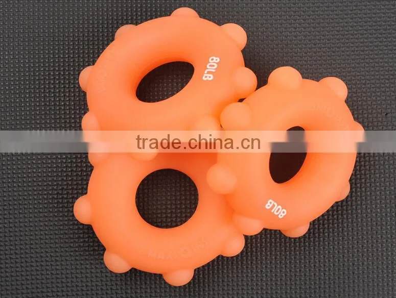 Newest Wholesale High Quality Exercise Equipment Colorful Eco-friendly Silicone Massage Gripping Ring