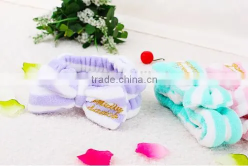 2014 fashionable new design cotton wash headscarf for washing convenience