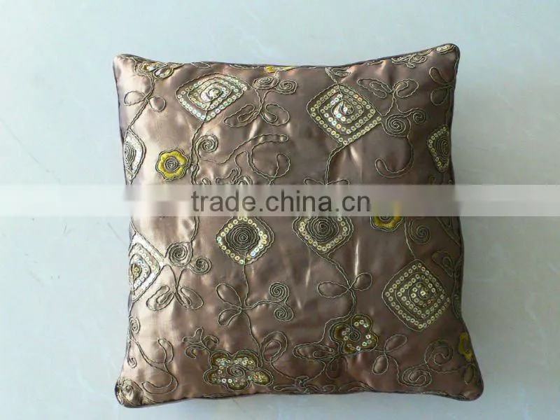 Satin emboroidered CUSHION