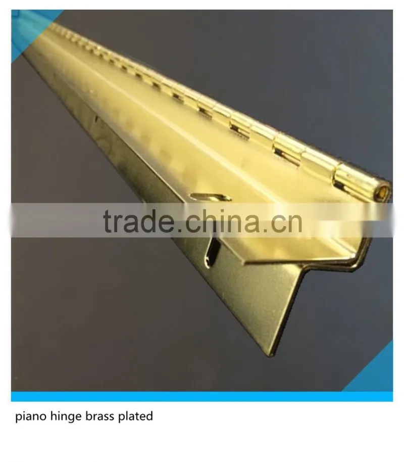 piano long hinge , Special Brass Plated piano hinge,