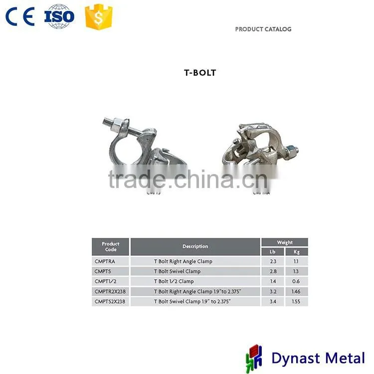 TYPES OF SCAFFOLDING CLAMP COUPLER SCAFFOLDING FASTENERS