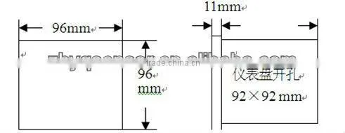 Panel-mount dual 4-digit pressure indicator