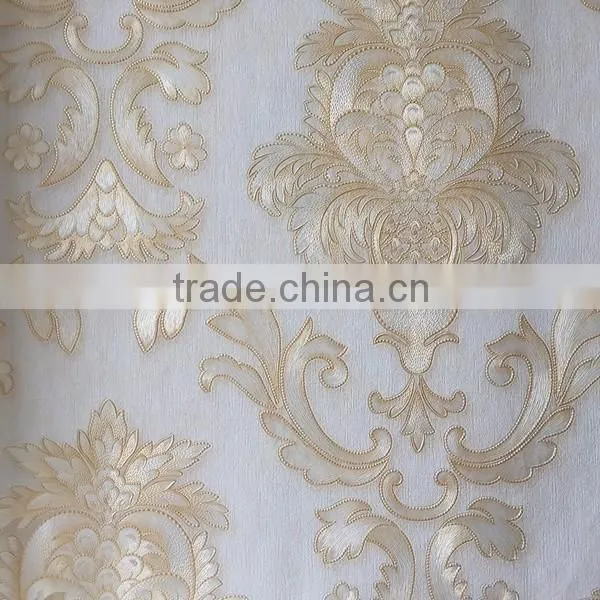 construction material luxury flower vinyl wallpaper