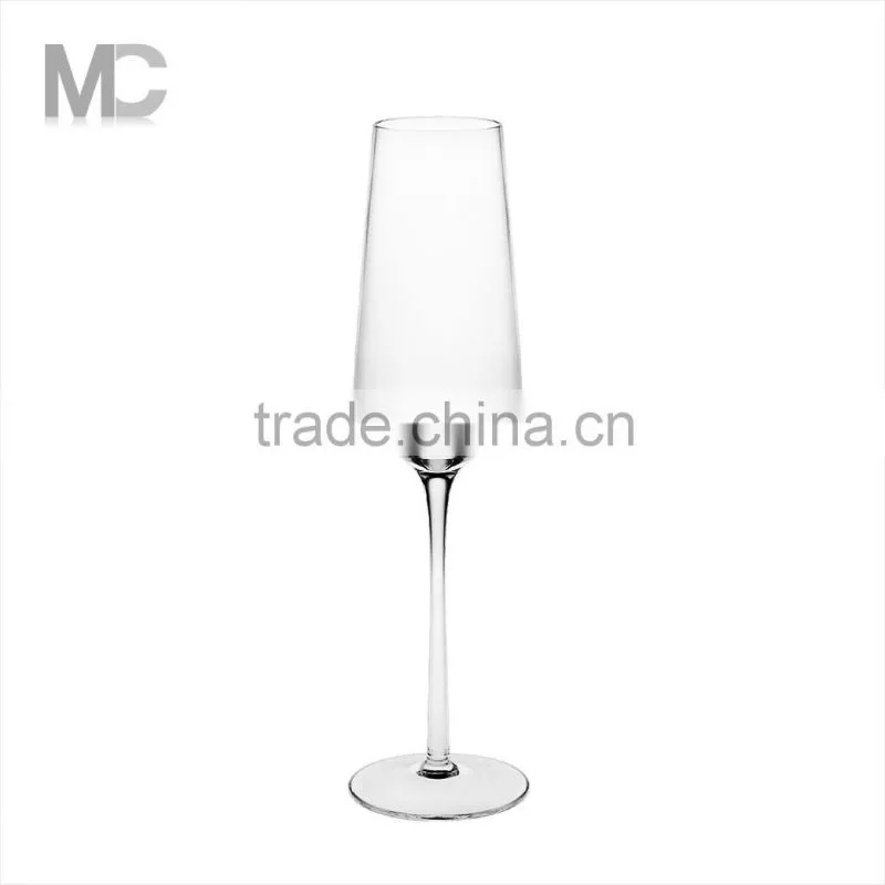 Wholesale Hot Selling Non Led Crystal Long Stem Champagne Glass