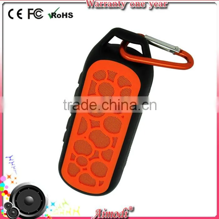 2016 new design protable waterproof bluetooth speaker with bluetooth speaker with hang
