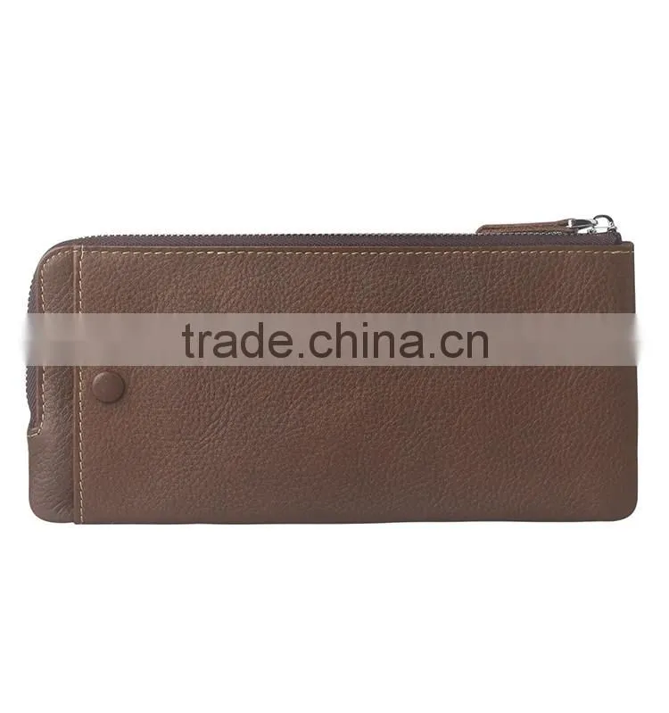 QIALINO Brand Custom Logo Genuine Leather Wallet Case For iPhone 6 wallet women with card holder for iphone 7 phone