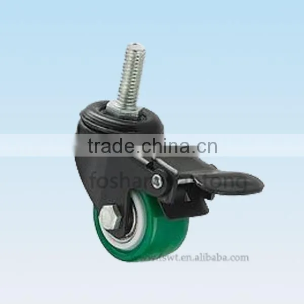 Ball Bearing Light Duty 2 Inch PU Small Caster for Furniture