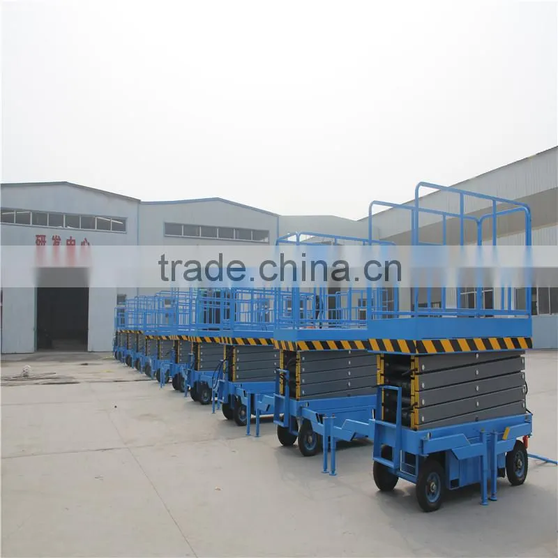 CHINA manual hydraulic mobile scissor lift