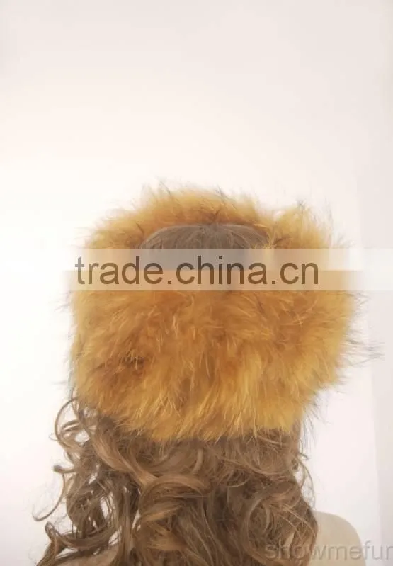 HB1 fashion style fox fur headband