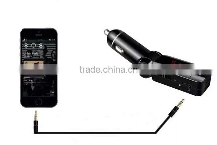 BC06 Wireless In-Car Bluetooth MP3 FM Transmitter with Charging Hands-Free