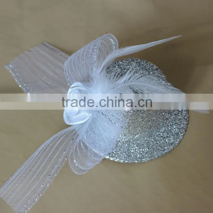 MYLOVE 5" feather hat with clips feather party hat several colors MLXM060