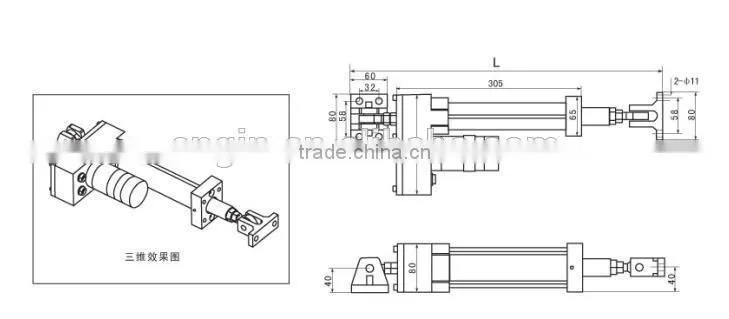 epd-20x motor linear actuator of edge correction control system