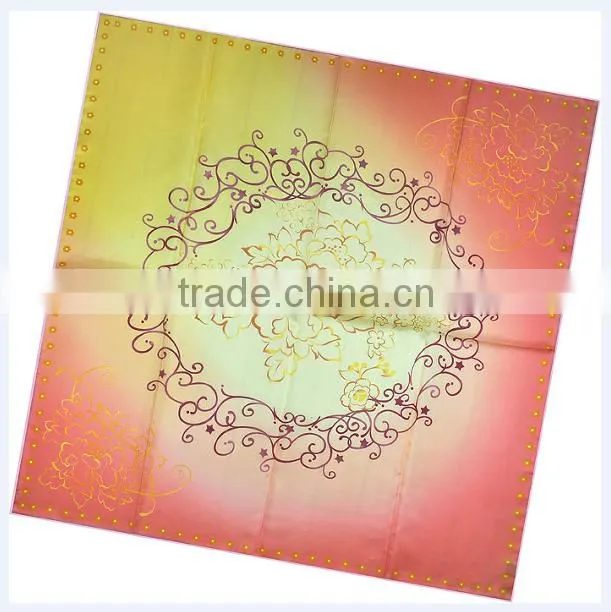 Women's Big Square 100% Silk Twill Stock Scarf