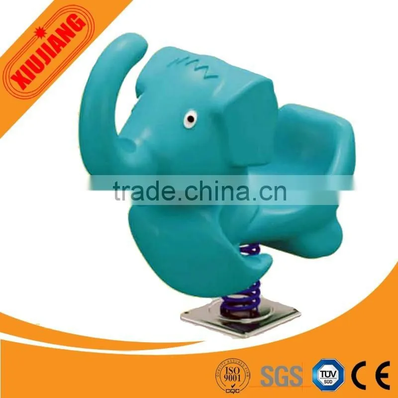 Outdoor playground cheap kids rocking horse spring rider