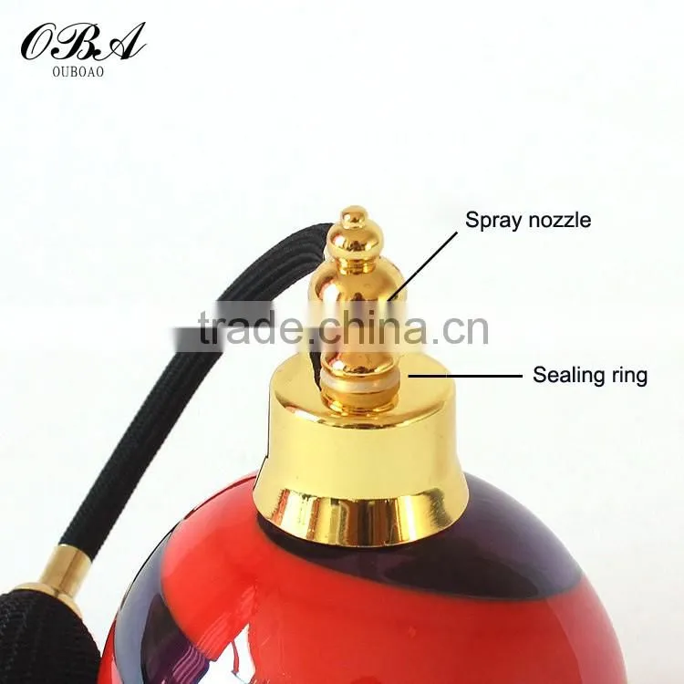 Accept Custom Mouth Blown Colorful Glass Airbags Perfume Bottle 100ml Manufacturers