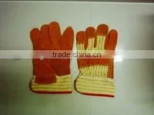 China split leather work gloves