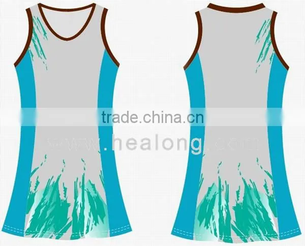 cheap dye high quality custom netball jersey