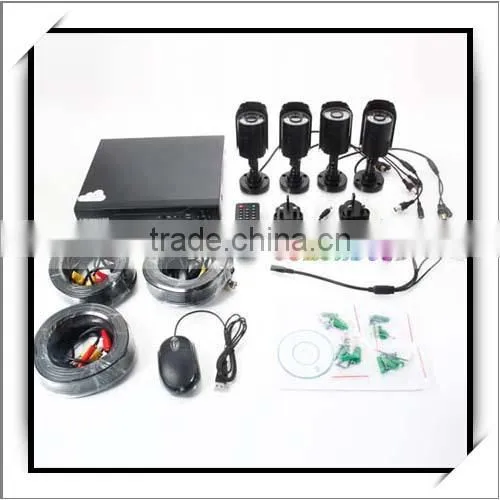 800TVL 4CH IR LED Security Long Range Wireless CCTV Camera System