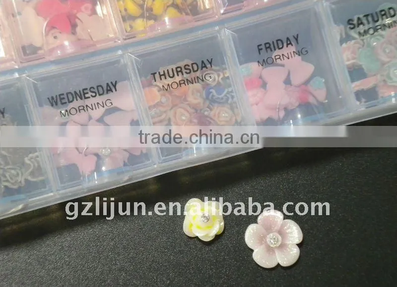 colorful nail art empty container nail decoration containers