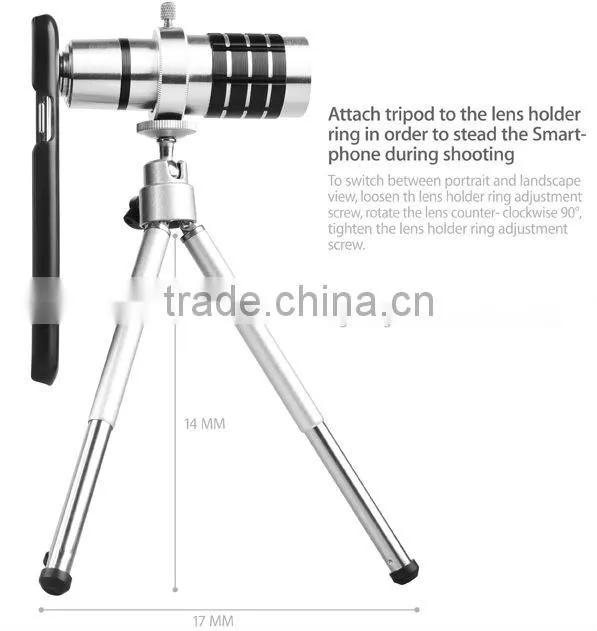 Brand New 12X Telscope Lens With Mini Tripod For Samsung Galaxy S5 G900