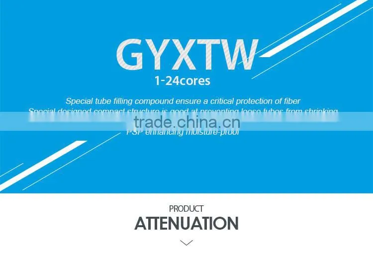12 core fiber cable GYXTW for aerial