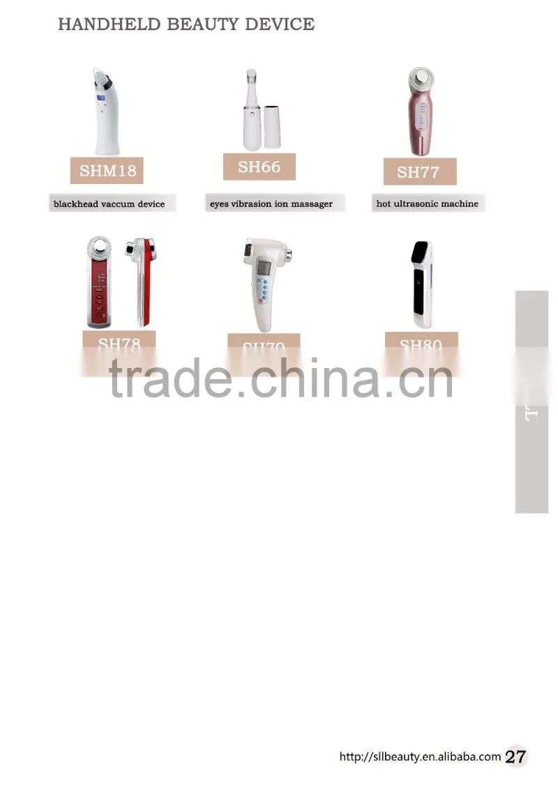 nice looking hot&cold red blue light photon led vibration massage beauty device