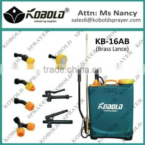 KOBOLD 16l double pump brass lance hand sprayer