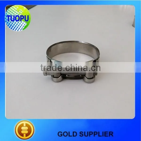 Promotional hardware strong stainless steel hose clamp,heavy duty metal hose clamp with nut