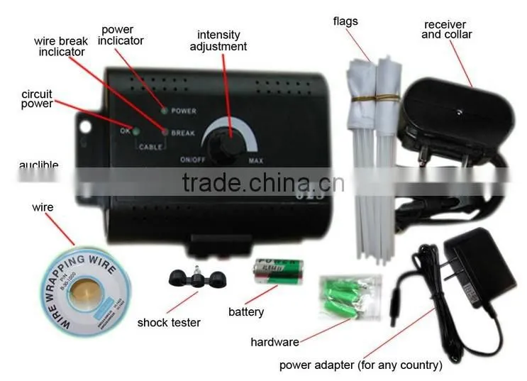 Visson VS-023 smart dog In-ground pet fencing system remote control dog training collar