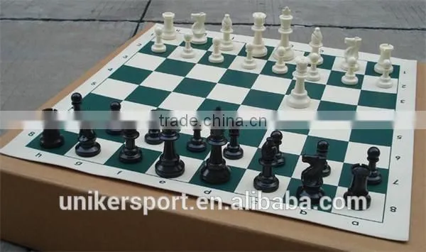 chess&checker game type international chess set PVC chess