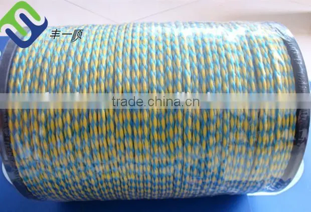 Bule pe fishing rope, plastic packing pe rope new fashion