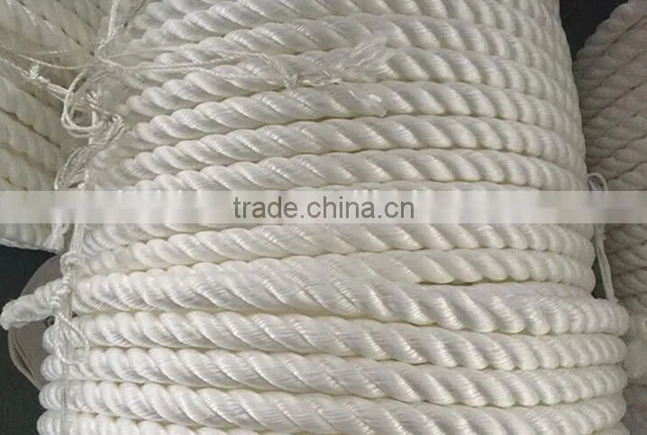 Twisted Nylon Rope 1/4-Inch by 50-Feet White Boat Rope