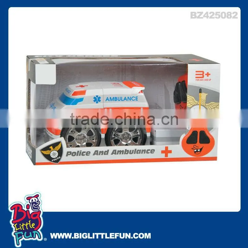 2 channels assembled remote control ambulance toy