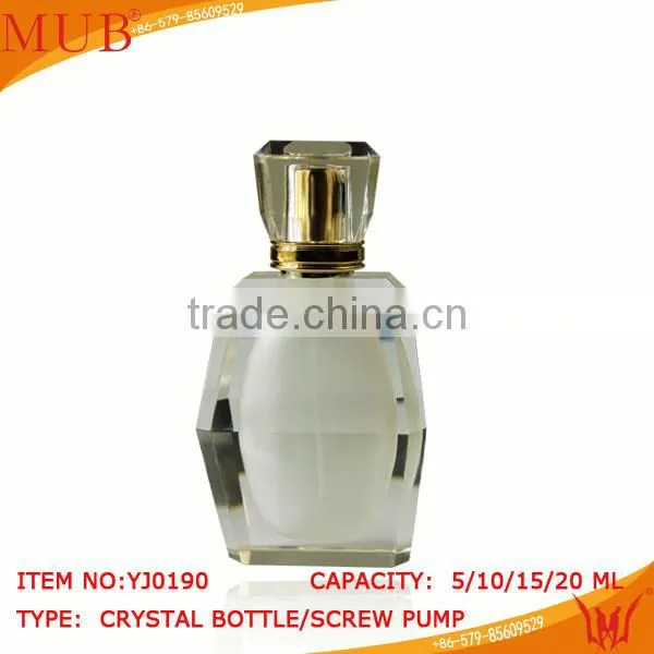 custom made red empty crystal perfume bottle