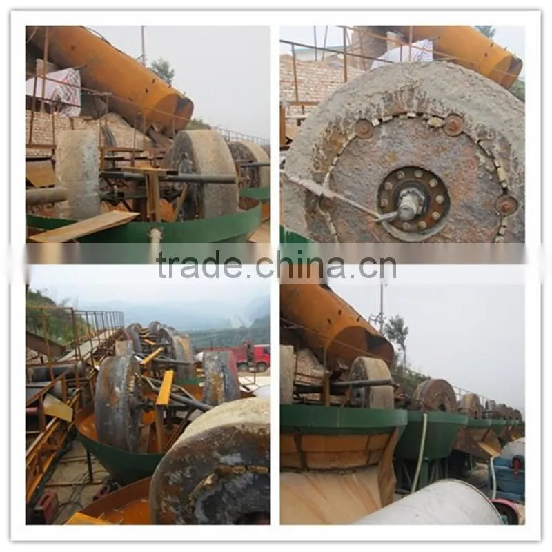 Simple maintenance 1400 gold grinding machine wet pan mill manufacturer