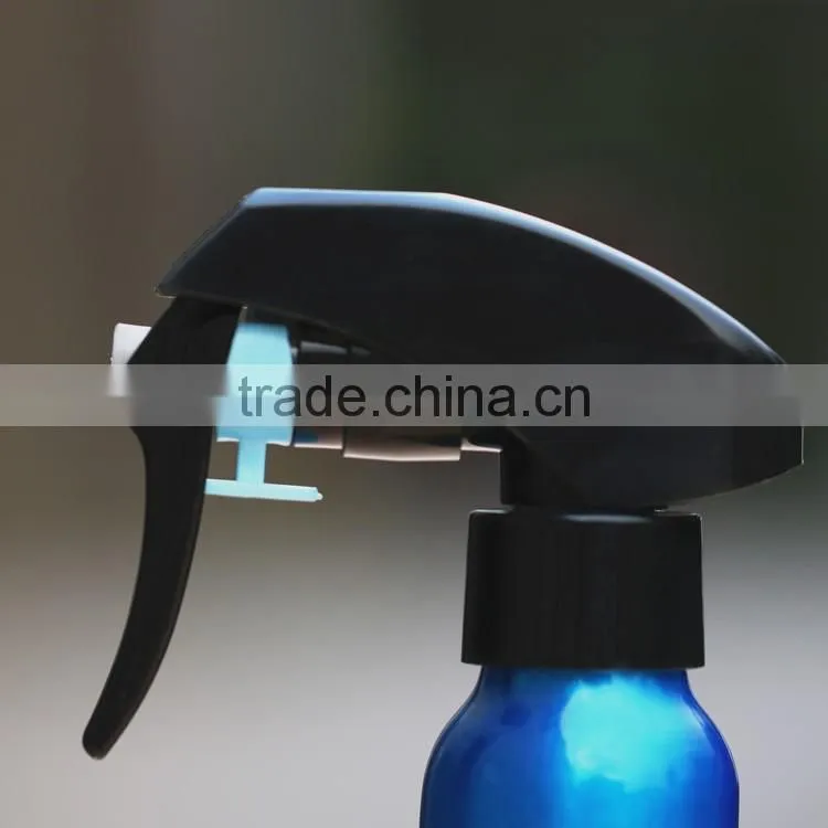 Wholesale 30ml-500ml blue aluminum cosmetic trigger spray bottle for cosmetic perfume packaging