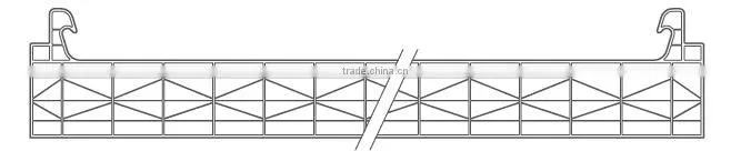 16mm/20mm/25mm Thicken Stadium Airport Roofing Building Material U-locking Multiwall Hollow Polycarbonate Sheets