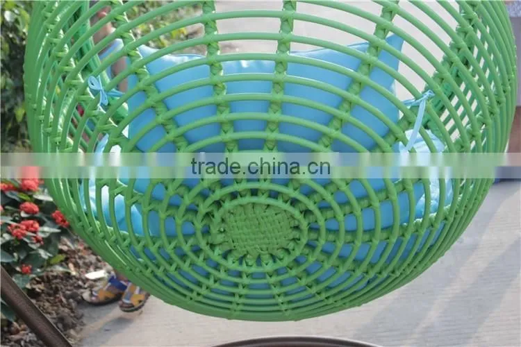Elegant Stylish Rattan Wicker Indoor Cane Swing Chair With Stand For Adults