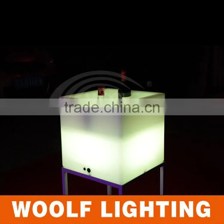 led large plastic cheap ice champagne bucket