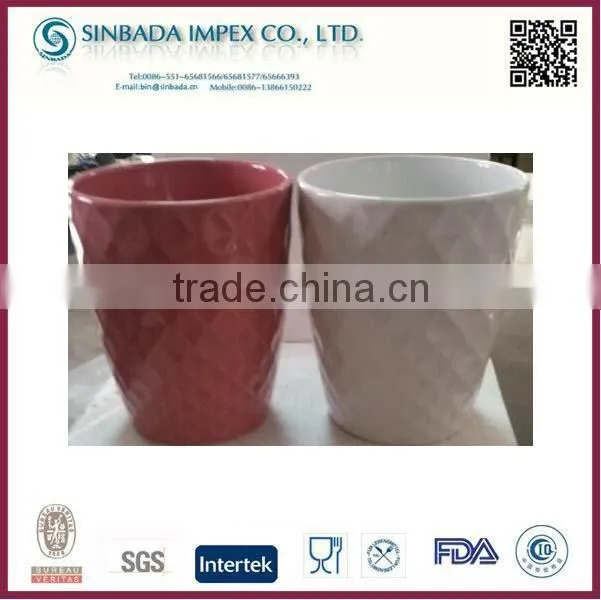 glazed colored large plant clay pots