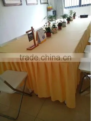 hotsale yellow conference table skirting